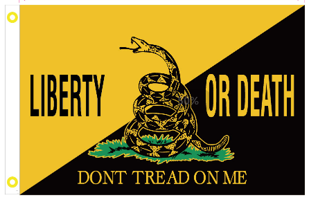 Gadsden Liberty or Death 4'x6' Flag Rough Tex® 100D