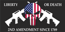 Liberty or Death 2nd Amendment Since 1789 USA Punisher Bumper Sticker