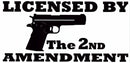 Licensed By The 2nd Amendment  Bumper Sticker