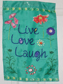 Live Love Laugh Printed Garden Flag Rough Tex ® Brand