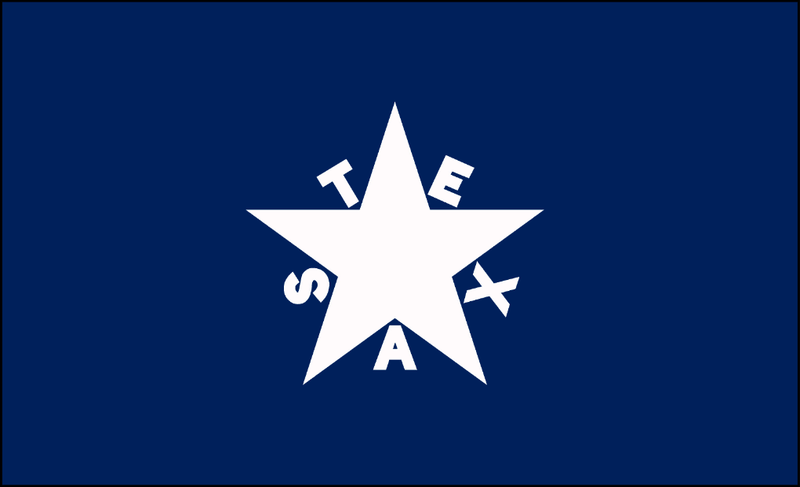 Lorenzo De Zavala 12"x18" Texas Flag ROUGH TEX® 68D