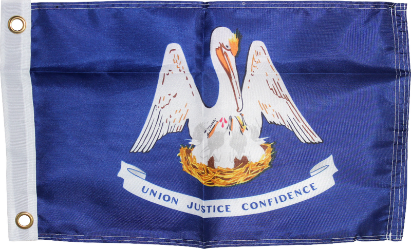 Louisiana 2'x3' Embroidered Flag ROUGH TEX® 600D Cotton
