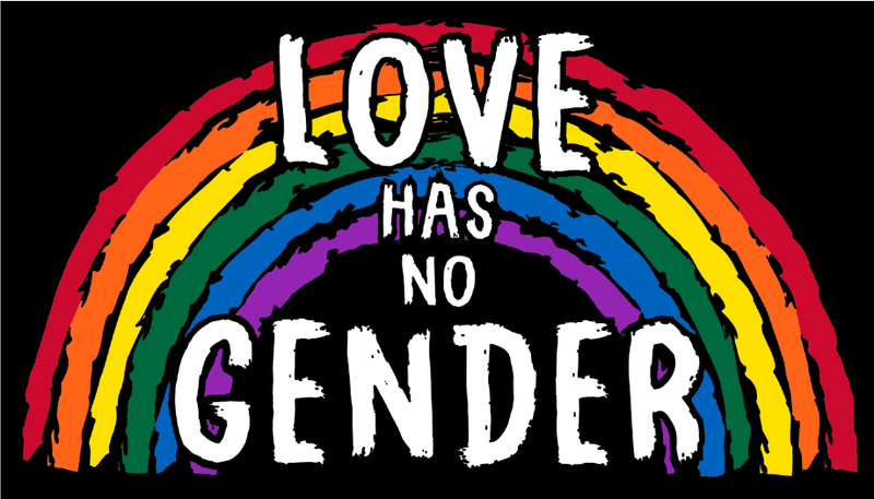 Love Has No Gender Rainbow Pride 3'X5' Flag Rough Tex® 100D LGBTQ+