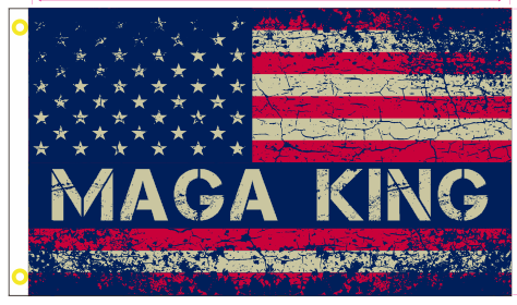 MAGA King USA 3'X5' Flag ROUGH TEX® 100D