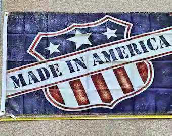 Made In America 3'X5' Flag ROUGH TEX® 100D