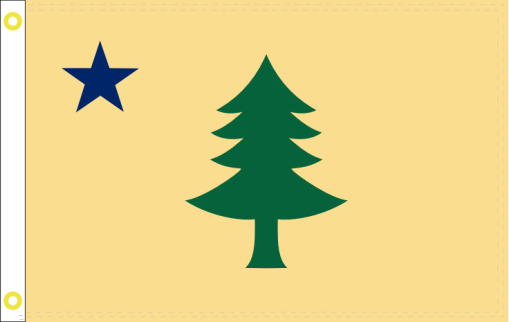 Maine 1900 2'x3' Flag ROUGH TEX® 100D