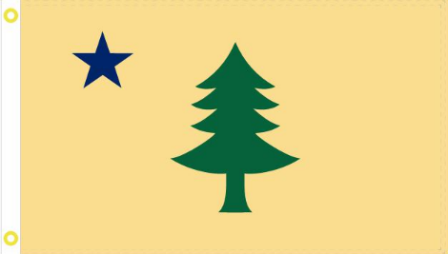 Old Maine 1900 3'X5' Flag ROUGH TEX® 100D