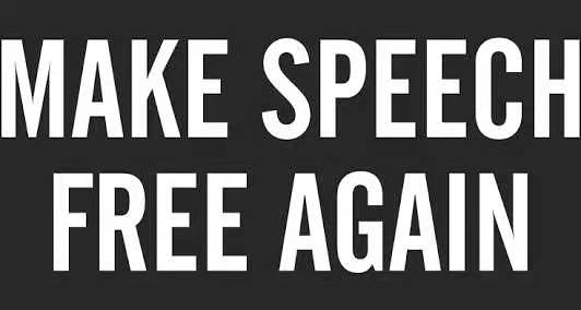 Make Speech Free Again 3'X5' Flag ROUGH TEX® 100D