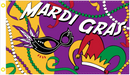 Mardi Gras Fiesta 3'X5' Flag Rough Tex® 100D