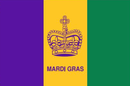 Mardi Gras 3'x5' Feet Flags ROUGH TEX® 100D Crown