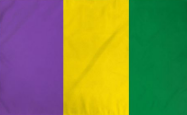 Mardi Gras 2'x3' Flag ROUGH TEX® 100D