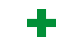 Cannabis Green Cross 2'x3' Flag ROUGH TEX® 68D Nylon