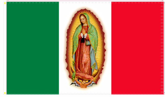 Mexican Virgen De Guadalupe 3'X5' Flag Rough Tex® 100D