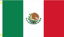 Mexico 2'x3' Flag ROUGH TEX® 100D