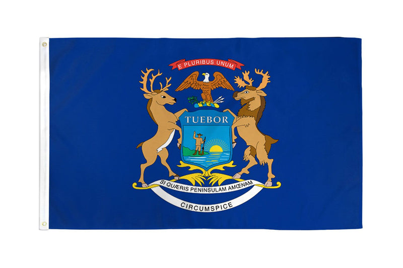 Michigan 6'x10' State Flag ROUGH TEX® 68D