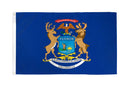 Michigan 12"x18" State Flag (With Grommets) ROUGH TEX® 68D Nylon