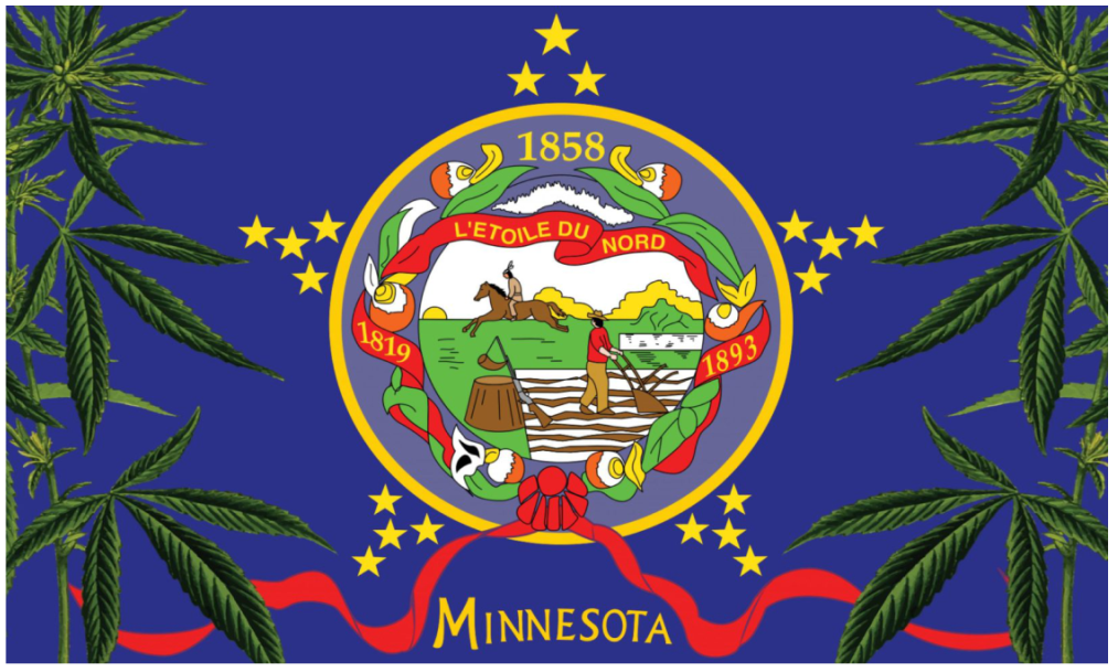 Minnesota Cannabis 3'X5' Flag Rough Tex® 100D