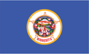 Minnesota 3'X5' Double Sided Flag ROUGH TEX® 100D Official US Government Specification MN State Flag