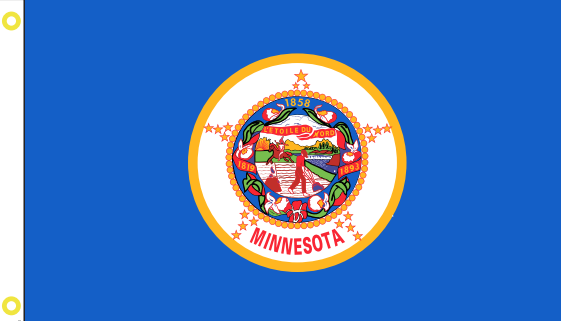 Minnesota 3'X5' Flag ROUGH TEX® 68D Double Sided