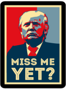 Trump Miss Me Yet? 3'X5' Sleeve Flag With Grommets ROUGH TEX® 100D