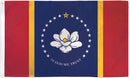 Mississippi Magnolia 3'X5' Flag Rough Tex® 600D 2Ply Embroidered