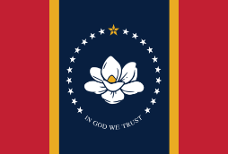 Mississippi Magnolia 5'x8' Flag ROUGH TEX® Nylon 200D