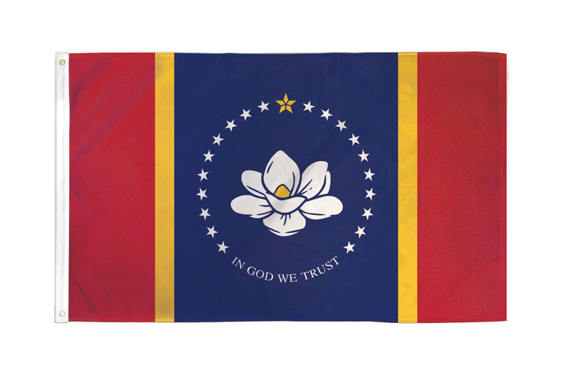 Mississippi Magnolia 4'x6' State Flag ROUGH TEX® 68D Nylon