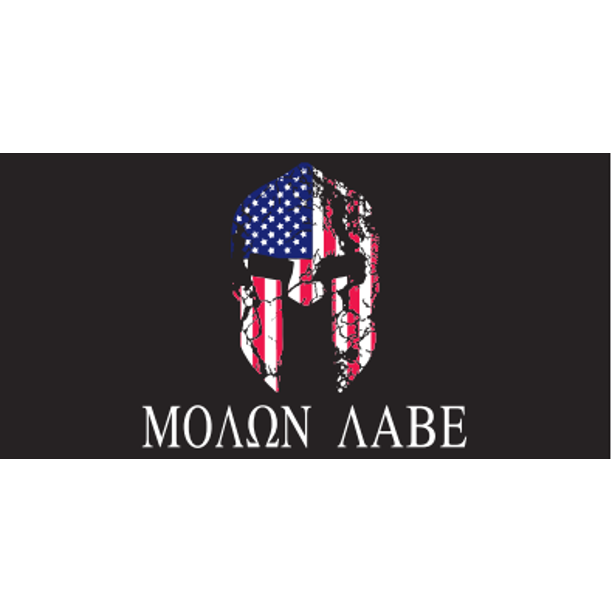 Molon Labe Stars and Stripes 3'X5' Flag ROUGH TEX® 100D
