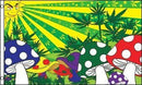 Mushroom Cannabis 3'X5' Flag ROUGH TEX® 100D