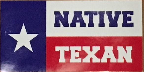 TEXAS FLAG "NATIVE TEXAN" OFFICIAL BUMPER STICKER PACK OF 50 BUMPER STICKERS MADE IN USA WHOLESALE BY THE PACK OF 50!