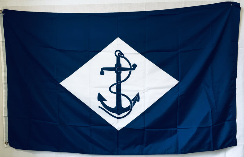 UNITED STATES NAVY WHITE DIAMOND AND ANCHOR 1864-1959 100D Rough Tex ® 3'X5' Flag American History