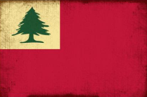 Vintage Old New England Bunker Hill Pine Tree Flag 1776 3x5 Red Ensign100d Rough Tex Early American