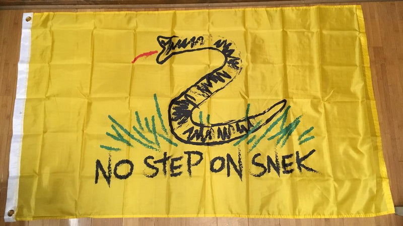 3'x5' no step on snek Gadsden Flag 150D Nylon Snake