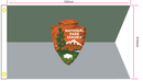 NPS Guidon 3'X5' Double Sided Flag ROUGH TEX® 100D