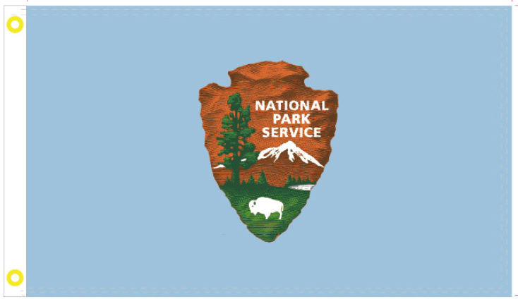 National Park Service 3'X5' Flag Rough Tex® 100D