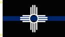 New Mexico Blue Line 3'X5' Flag ROUGH TEX® 100D