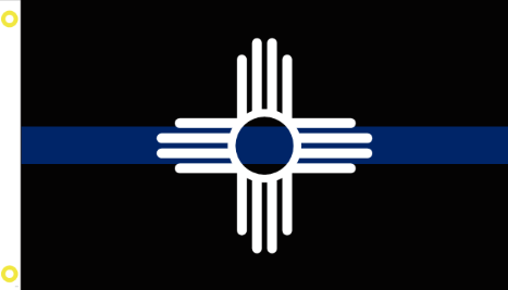 New Mexico Blue Line 3'X5' Flag ROUGH TEX® 100D