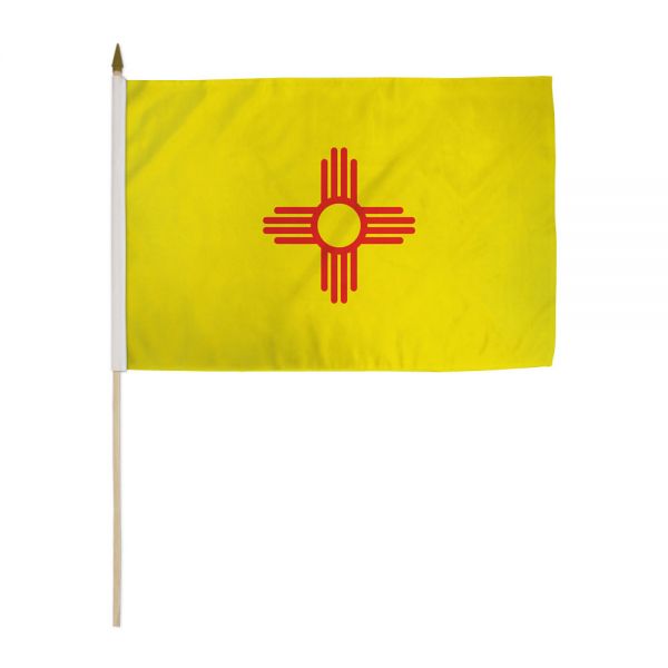 New Mexico Stick Flags - 12''x18'' Rough Tex ®68D
