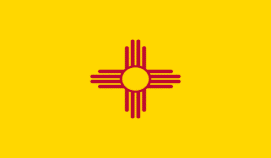 New Mexico 12"x18" Double Sided Car Flag ROUGH TEX® 100D Nylon