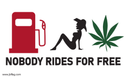 Nobody Rides For Free 3'X5' Flag ROUGH TEX® 100D