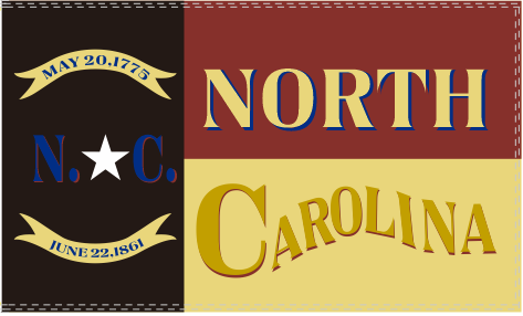 North Carolina Infantry 3'X5' Flag Rough Tex® 100D