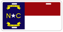 North Carolina Embossed License Plate