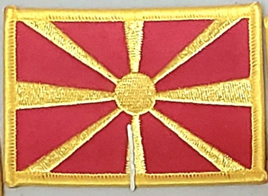 North Macedonia Embroidered Patch