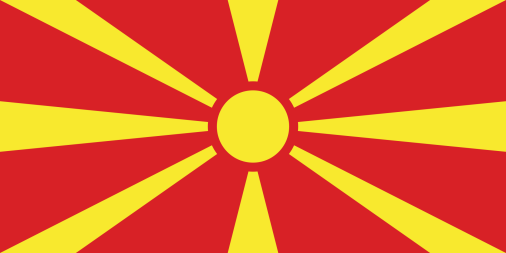 North Macedonia 3'x5' Flag ROUGH TEX® 68D Nylon