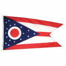 OHIO 2'X3' EMBROIDERED 210D FLAG BURGEE