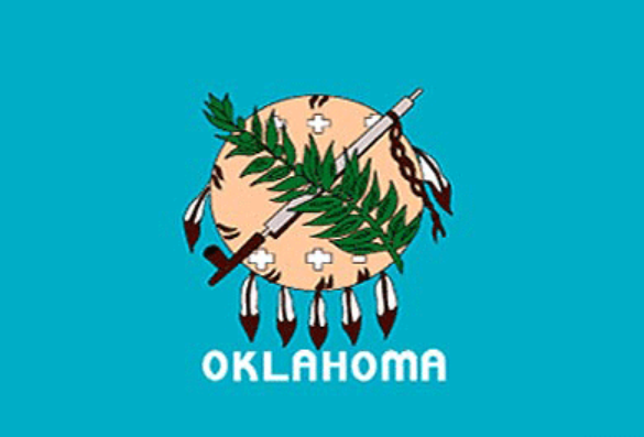 Oklahoma State 3'X5' Flag ROUGH TEX® 100D