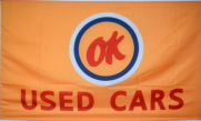 OK Used Cars 3'X5' Flag ROUGH TEX® 100D