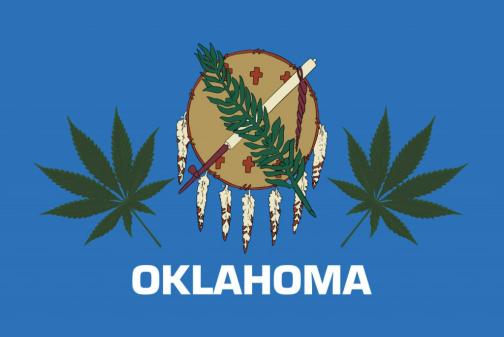 Oklahoma Cannabis 3'X5' Flag ROUGH TEX® 100D