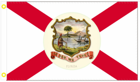 Old Florida 3'X5' Flag ROUGH TEX® 100D