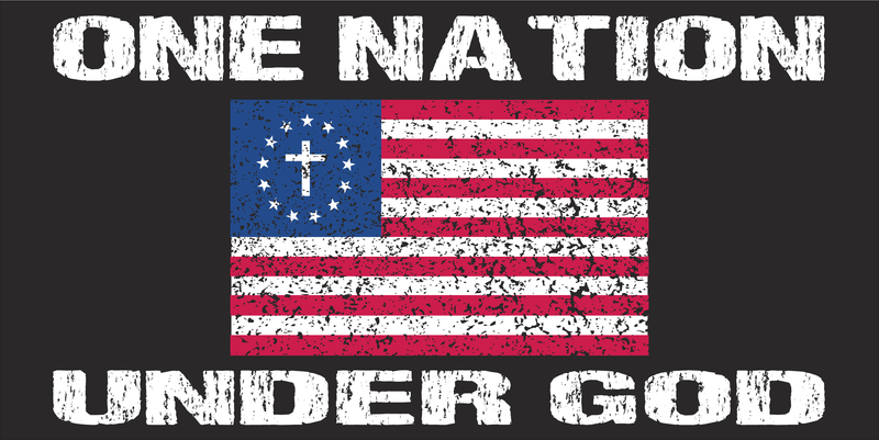 One Nation Under God (Betsy Ross) - Bumper Sticker American